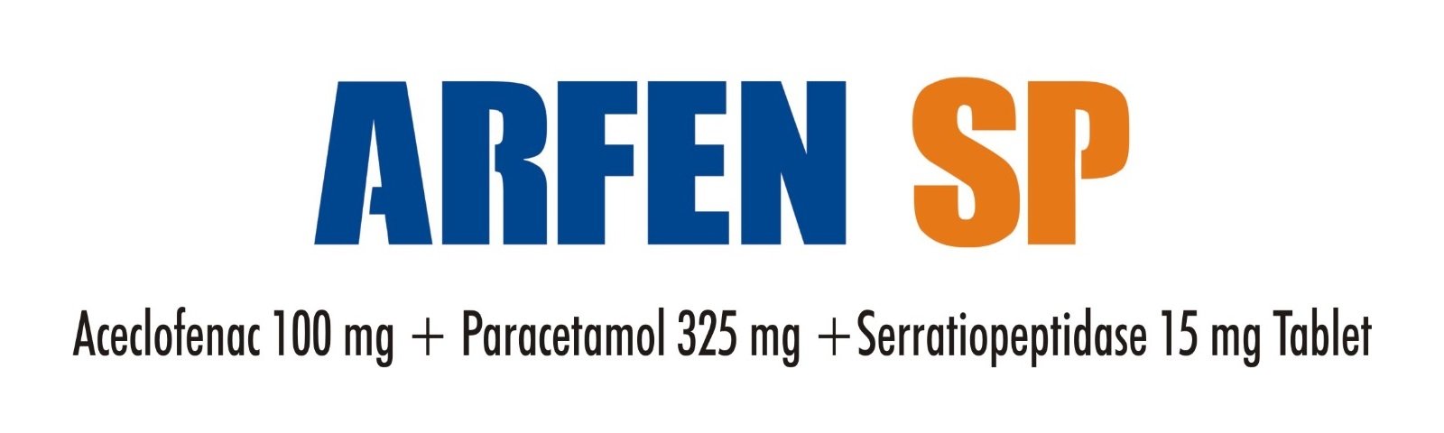 Arfen SP - Aceclofenac 100 mg + Paracetamol 325 mg + Serratiopeptidase 15 mg Tablet