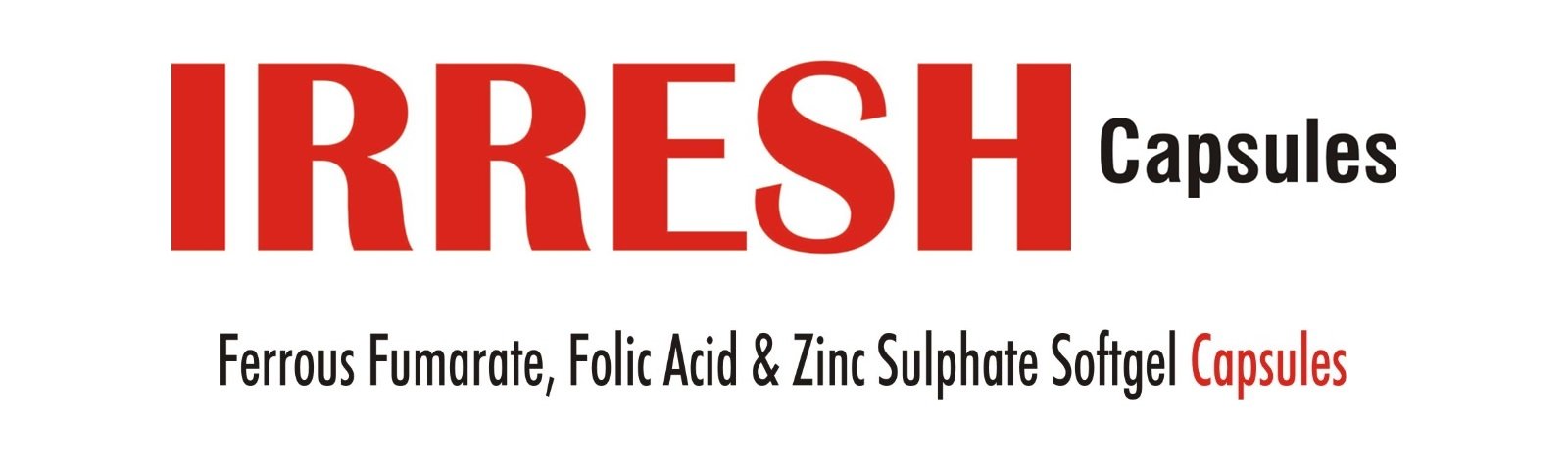 Irresh Capsules - Ferrous Fumarate, Folic Acid & Zinc Sulphate Softgel Capsules